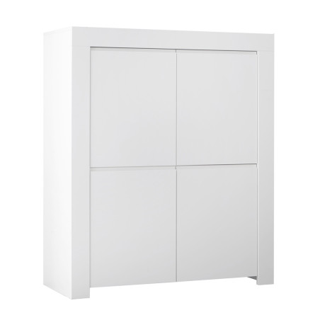 Rangement 4 portes blanc mat - FIRINA