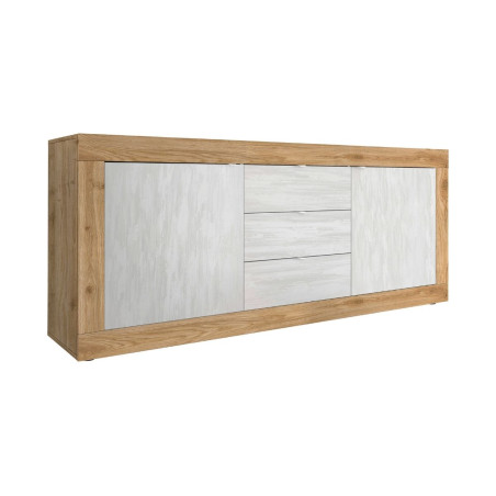 Buffet 2 portes 3 tiroirs finition Cadiz - OTELIA