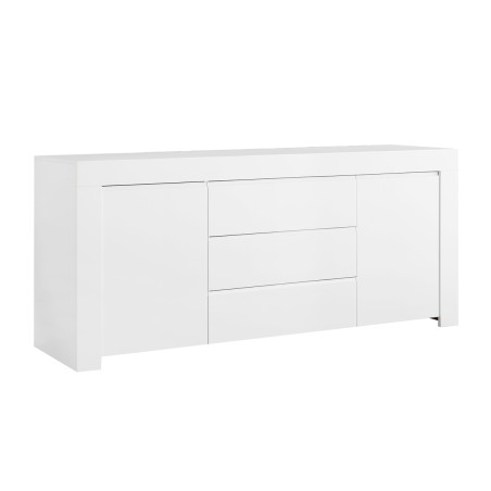 Buffet 2 portes 3 tiroirs blanc mat - FIRINA