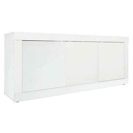 Buffet 3 portes blanc laqué Weiss - OTELIA