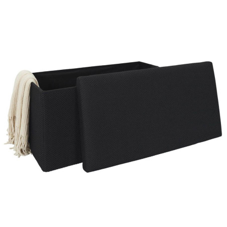 Banc coffre pliable en tissu maille 3D kaki - DETROY
