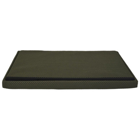 Banc coffre pliable en tissu texturé maille 3D noir - DETROY