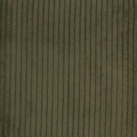 Banc coffre pliable côtelé vert 76x38 cm - AMORA