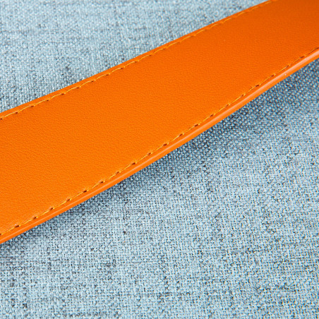 Pouf avec coffre et lanière gris - DEVOR