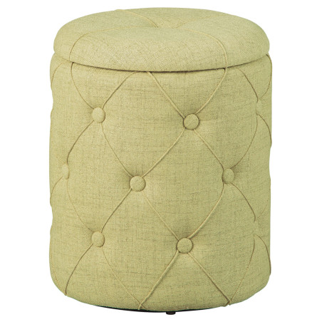 Pouf avec coffre de rangement vert anis - YAREN