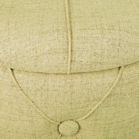 Pouf avec coffre de rangement vert anis - YAREN