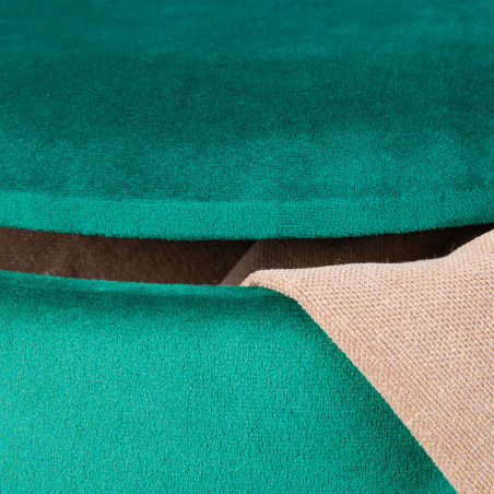 Pouf coffre avec lanière vert - PIRAN