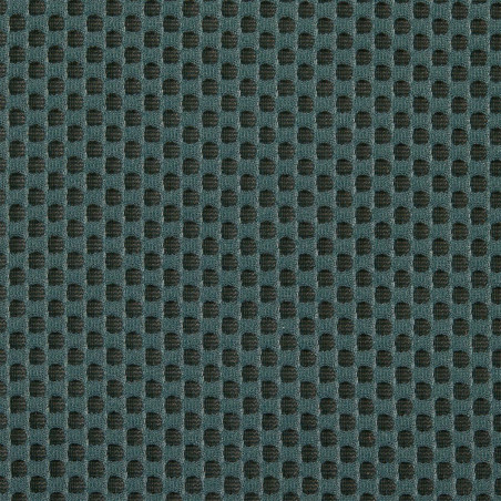 Banc coffre pliable en tissu texturé maille 3D bleu - DETROY