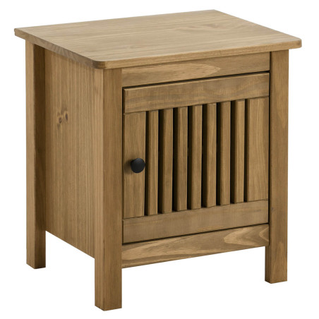 Chevet 1 Porte Bois Ciré - MALLA
