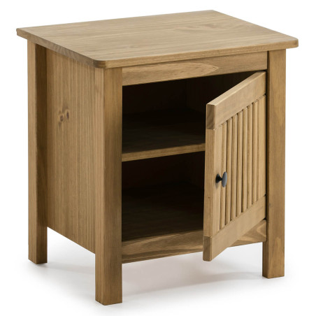 Chevet 1 Porte Bois Ciré - MALLA