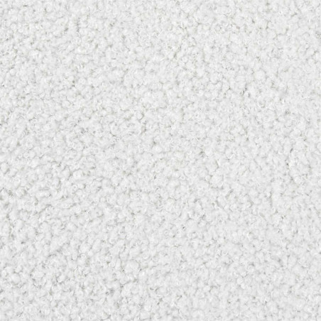 Pouf en tissu bouclette blanc - REGININ