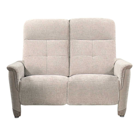 Canapé 2 places fixe tissu maillé ultra doux bicolore beige - AUSTRALOR