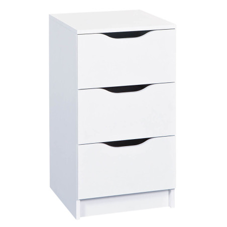 Chiffonnier 3 tiroirs blanc - JAREN