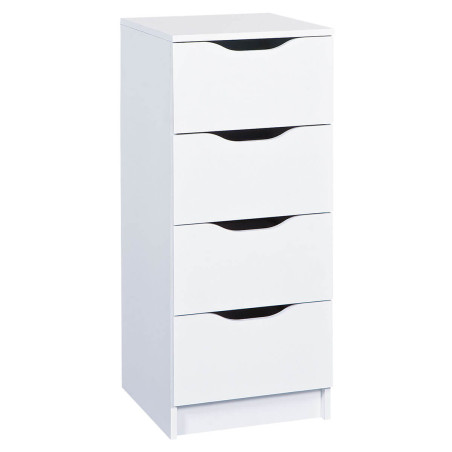 Chiffonnier 4 tiroirs blanc - JAREN