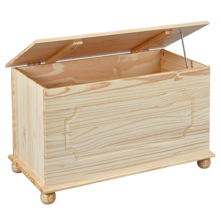 Coffre à jouets en bois massif naturel - KALEN