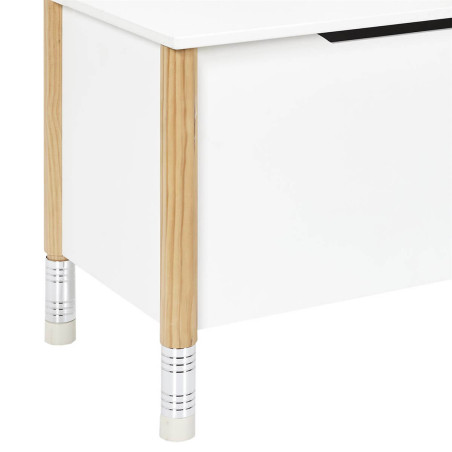 Coffre de Rangement et Assise Blanc Enfant Base Crayons - LAPIO