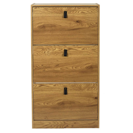 Meuble à Chaussures 3 Portes Effet Bois - CLARO