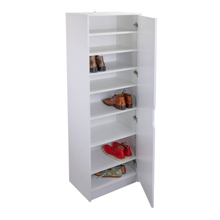 Armoire à chaussures avec miroir et 7 étagères - JENIE