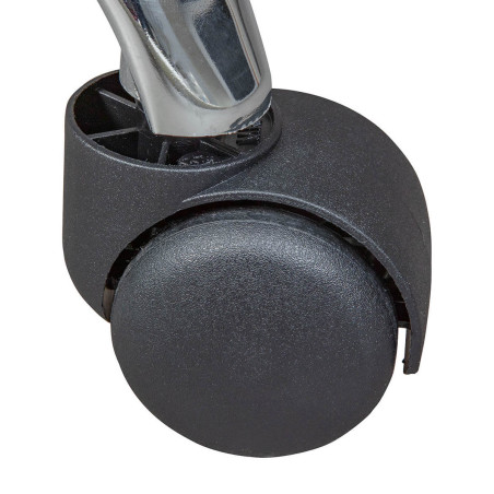 Tabouret pivotant sur roulettes noir - AZURO