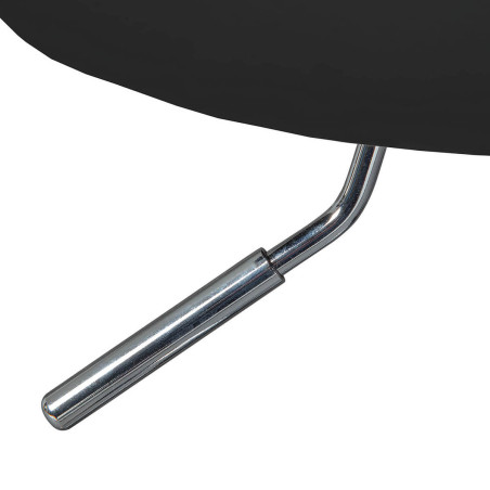 Tabouret pivotant sur roulettes noir - AZURO