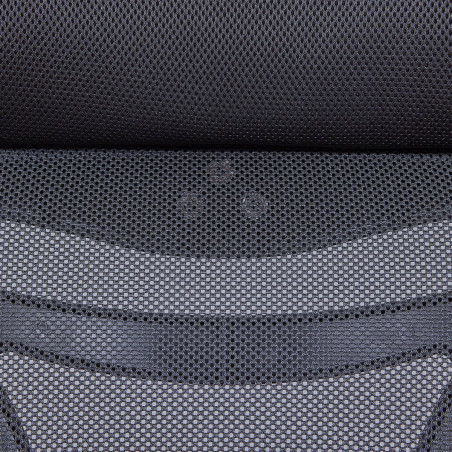 Fauteuil de bureau tissu mesh noir avec appui-tête - SOLANA