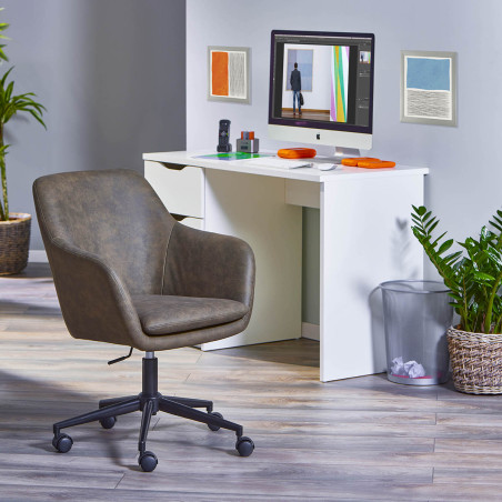 Fauteuil de Bureau à Roulettes Kaki - VALKAARI