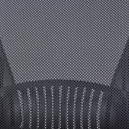 Fauteuil de Bureau Tissu Mesh Noir Appui-Tête Pieds Chromés - WALTA