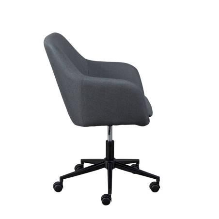 Fauteuil de Bureau sur Roulettes Tissu Gris - VALKAARI