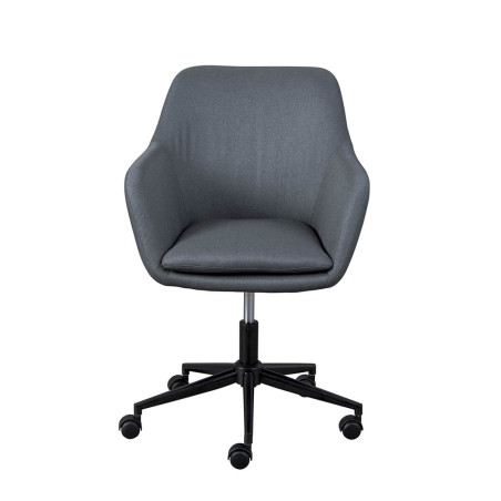 Fauteuil de Bureau sur Roulettes Tissu Gris - VALKAARI