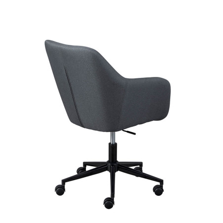 Fauteuil de Bureau sur Roulettes Tissu Gris - VALKAARI