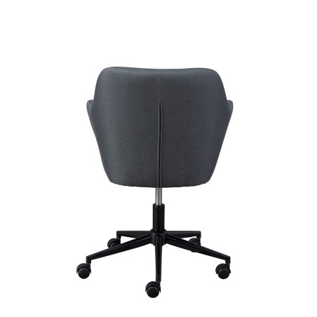 Fauteuil de Bureau sur Roulettes Tissu Gris - VALKAARI