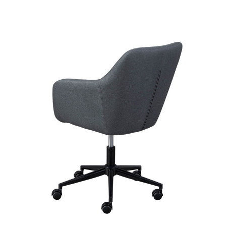 Fauteuil de Bureau sur Roulettes Tissu Gris - VALKAARI