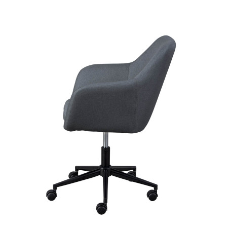 Fauteuil de Bureau sur Roulettes Tissu Gris - VALKAARI