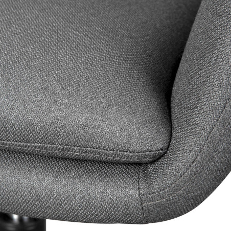 Fauteuil de Bureau sur Roulettes Tissu Gris - VALKAARI