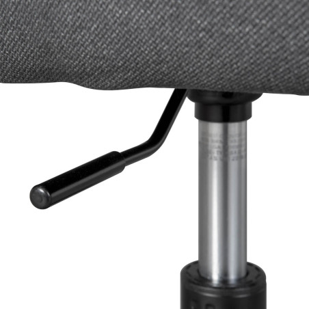 Fauteuil de Bureau sur Roulettes Tissu Gris - VALKAARI