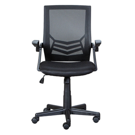 Fauteuil de bureau en tissu mesh noir - JIANO