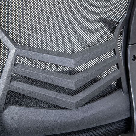 Fauteuil de bureau en tissu mesh noir - JIANO