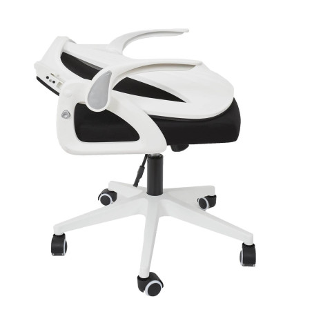 Fauteuil de Bureau Rabattable Noir et Blanc - QUIRO