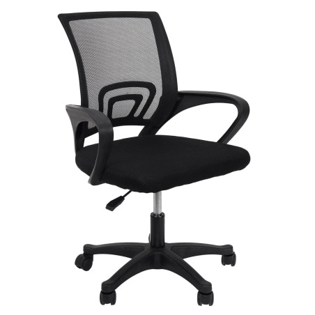 Fauteuil de Bureau Noir sur Roulettes Mesh - WALTO