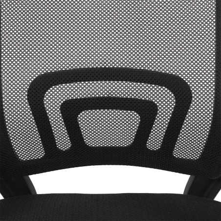 Fauteuil de Bureau Noir sur Roulettes Mesh - WALTO