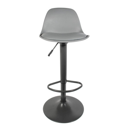 Lot de 2 Tabourets de Bar Gris - NEWIA