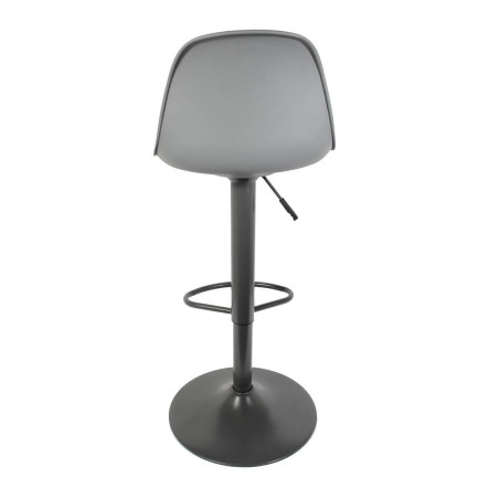 Lot de 2 Tabourets de Bar Gris - NEWIA