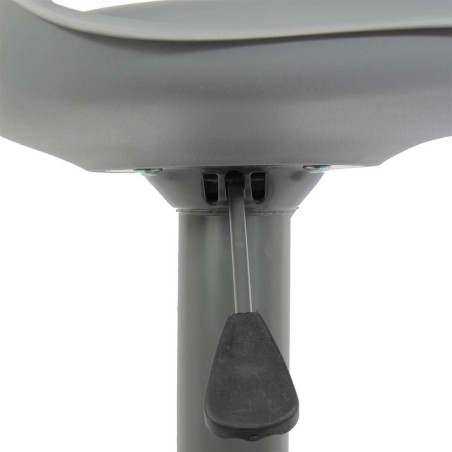 Lot de 2 Tabourets de Bar Gris - NEWIA