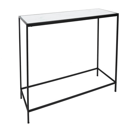 Console en verre imitation marbre - MOTIO