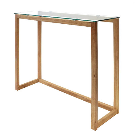 Console rectangulaire plateau verre - VARENI