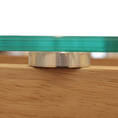 Console rectangulaire plateau verre - VARENI