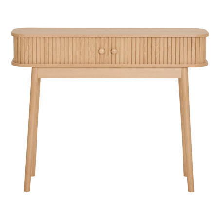Console 2 portes coulissantes en MDF et pin naturel - ERIRA