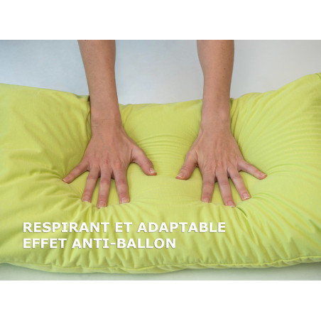 Taie d’Oreiller 65x65cm Grise Imperméable Respirante - FAVEN