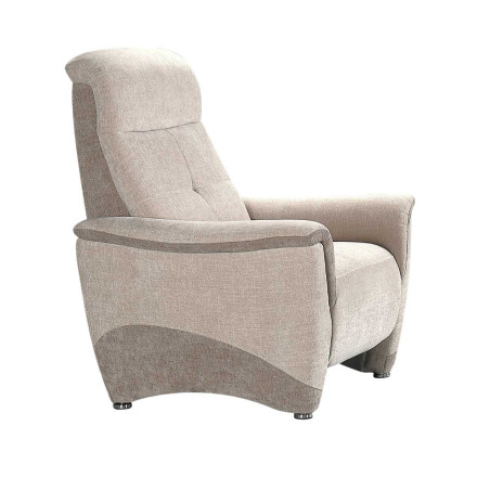 Fauteuil fixe tissu maillé ultra doux bicolore beige - AUSTRALOR