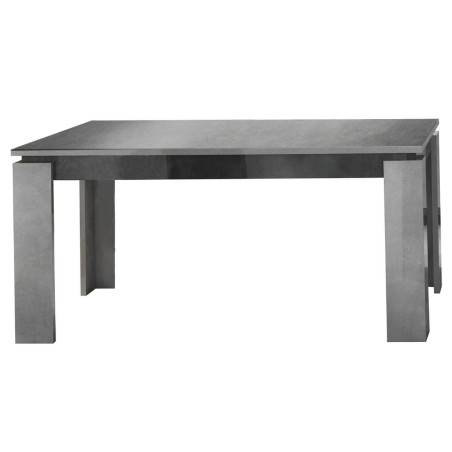 Table de repas allongeable 4 pieds gris aspect pierre - HOFIO